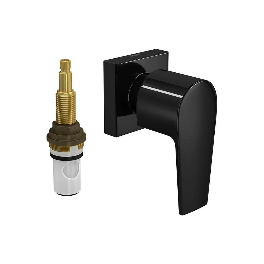 Acabamento Para Registro De Pressão Deca Level 4916.bl26.pq.no 1-2" E 3-4" Black Noir - 1