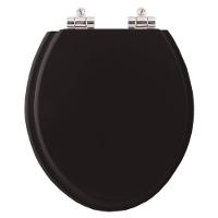 Tampa Vaso Sanitário Com Amortecedor Preto Para Bacia Fiori - 1