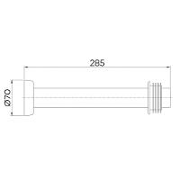 Tubo De Ligação Para Bacia Sanitária Docol Chrome 626606 30cm Cromado - 3
