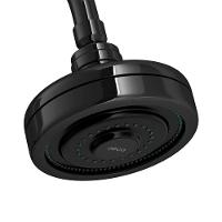 Chuveiro Deca Acqua Plus 1990.bl.std.kit.no De Parede Com Desviador Black Noir - 3