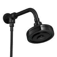 Chuveiro Deca Acqua Plus 1990.bl.std.kit.no De Parede Com Desviador Black Noir