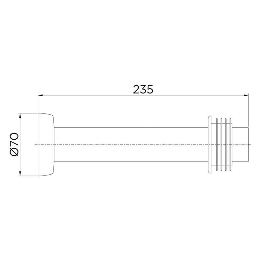 Tubo De Ligação Para Bacia Sanitária Docol Chrome 626306 25cm Cromado - 3