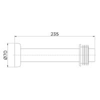 Tubo De Ligação Para Bacia Sanitária Docol Chrome 626306 25cm Cromado - 3