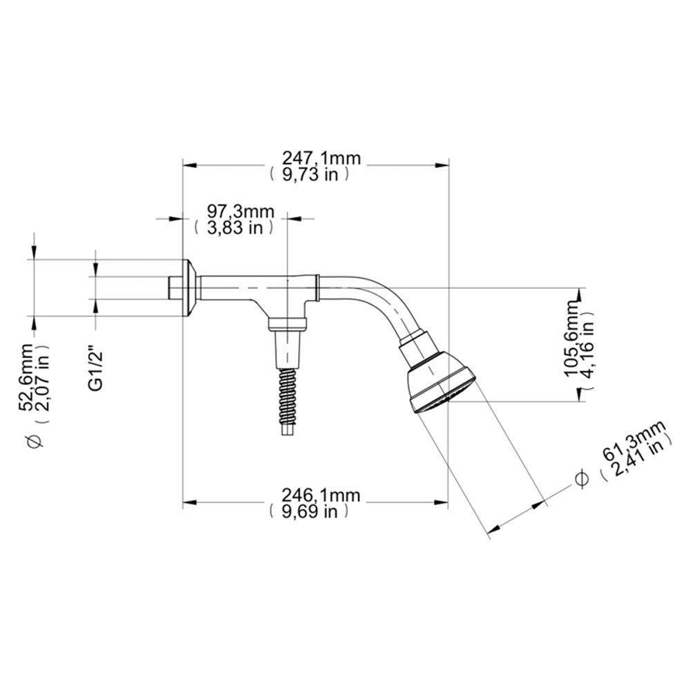 Chuveiro Docol Bonnaducha 515606 De Parede Com Desviador Cromado - 3