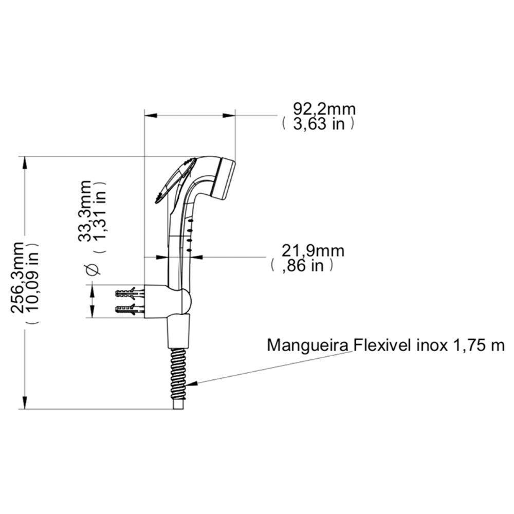 Chuveiro Docol Bonnaducha 515606 De Parede Com Desviador Cromado - 4