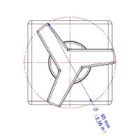 Acabamento Para Registro Docol City 877106 Docolbase 1-2", 3-4" E 1" Cromado - 3