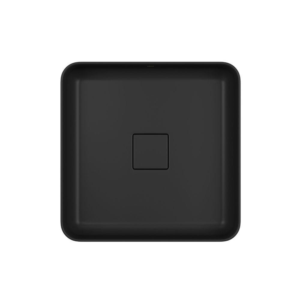 Cuba De Apoio Deca Slim 40x40 L.11040.m.94 Quadrada Com Mesa ébano Fosco - 3