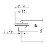 Válvula Para Lavatório Docol Universal Arte 004863ce ônix - 3