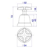 Acabamento Para Registro Deca Max 4900.c34.pq 1-2", 3-4" E 1" Cromado - 2