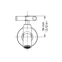 Torneira Para Tanque Docol Primor 673106 De Parede Cromada - 4