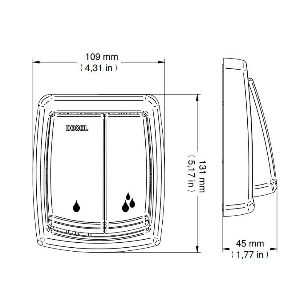 Acabamento Para Válvula De Descarga Docol Salvágua Box 566806 Cromado - 2