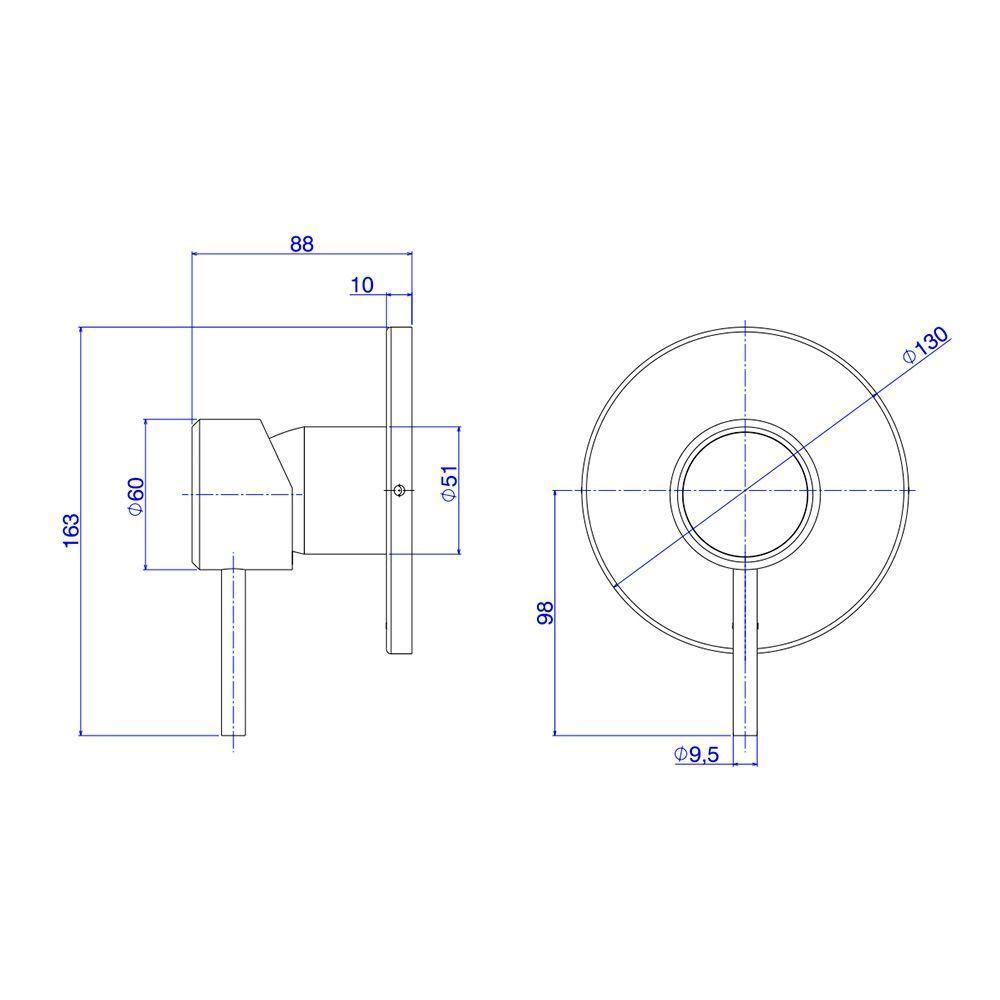 Acabamento Monocomando Para Chuveiro Deca You 4993.c104.chu Redondo Cromado - 3