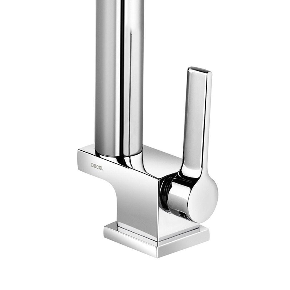 Torneira Docol Doc 738957 De Bancada Cromada-preta - 2
