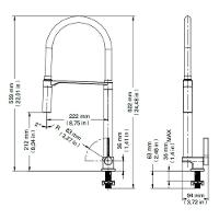 Torneira Docol Doc 738957 De Bancada Cromada-preta