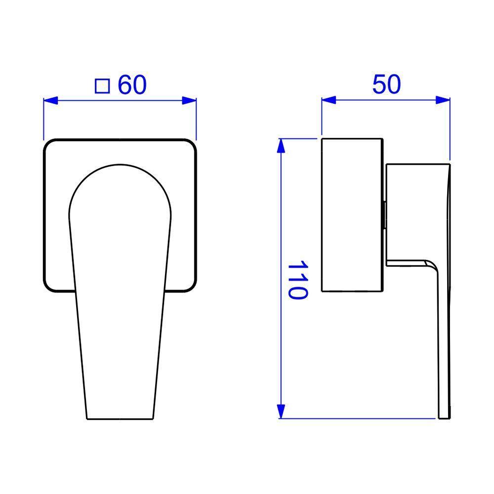 Acabamento Para Registro De Gaveta Deca Level 4900.gl26.pq.rd 1-2", 3-4" E 1" Red Gold - 2