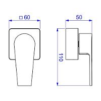 Acabamento Para Registro De Gaveta Deca Level 4900.gl26.pq.rd 1-2", 3-4" E 1" Red Gold - 2