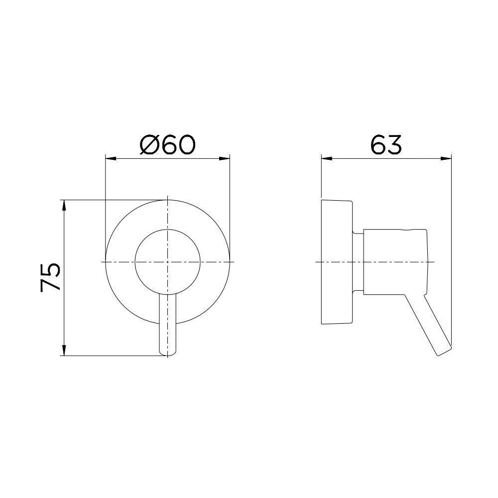 Acabamento Para Registro Docol Lóggica 494106 Docolbase 1-2", 3-4" E 1" Cromado - 2