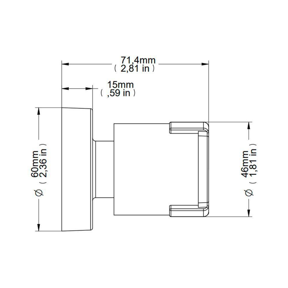 Acabamento Para Registro Docol Riva 449606 Docolbase 1-2", 3-4" E 1" Cromado - 2