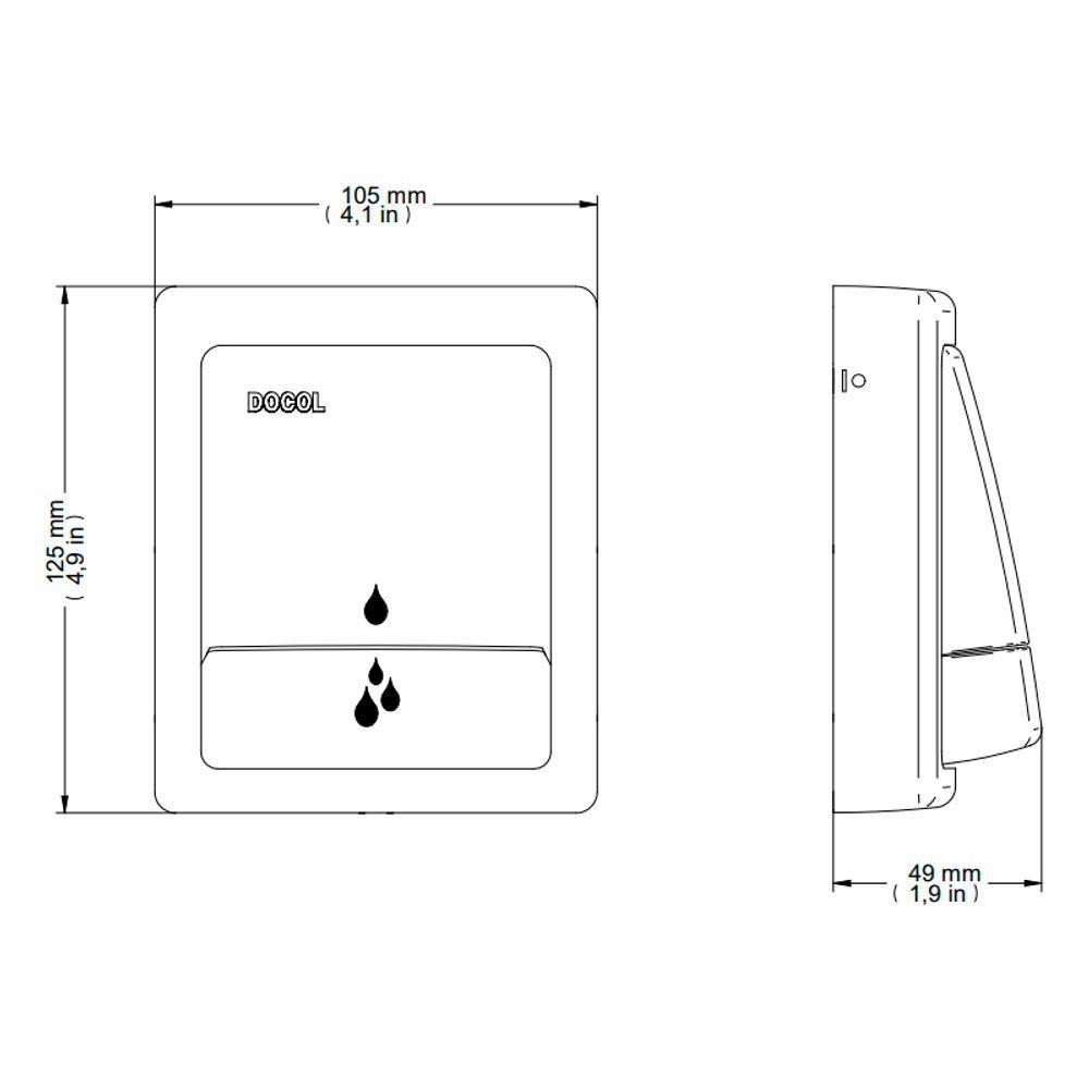 Acabamento Para Válvula De Descarga Docol Square Salvágua 449506 Cromado - 2