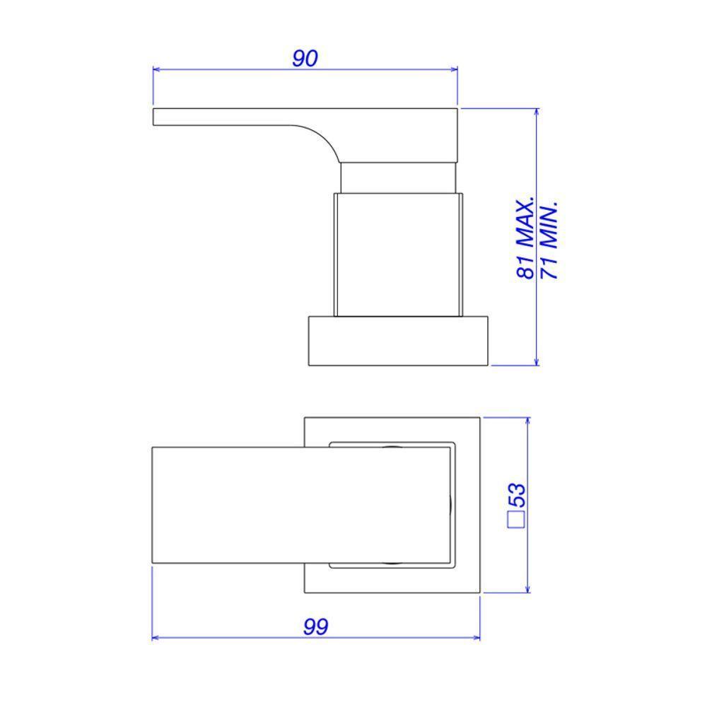Acabamento Para Registro De Gaveta Deca Unic 4900.gl90.pq.rd 1-2", 3-4" E 1" Red Gold - 2