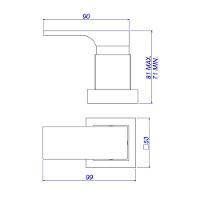 Acabamento Para Registro De Gaveta Deca Unic 4900.gl90.pq.rd 1-2", 3-4" E 1" Red Gold - 2