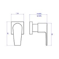 Acabamento Para Registro De Pressão Deca Level 4916.c26.pq 1-2" E 3-4" Cromado - 2