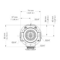 Base Monocomando Para Chuveiro Ou Banheira Docol 658200 3-4" Bruto - 3