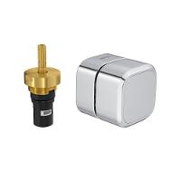 Acabamento Para Registro De Pressão Deca You 4916.c105.pq Quadrado 1-2" E 3-4" Cromado - 1