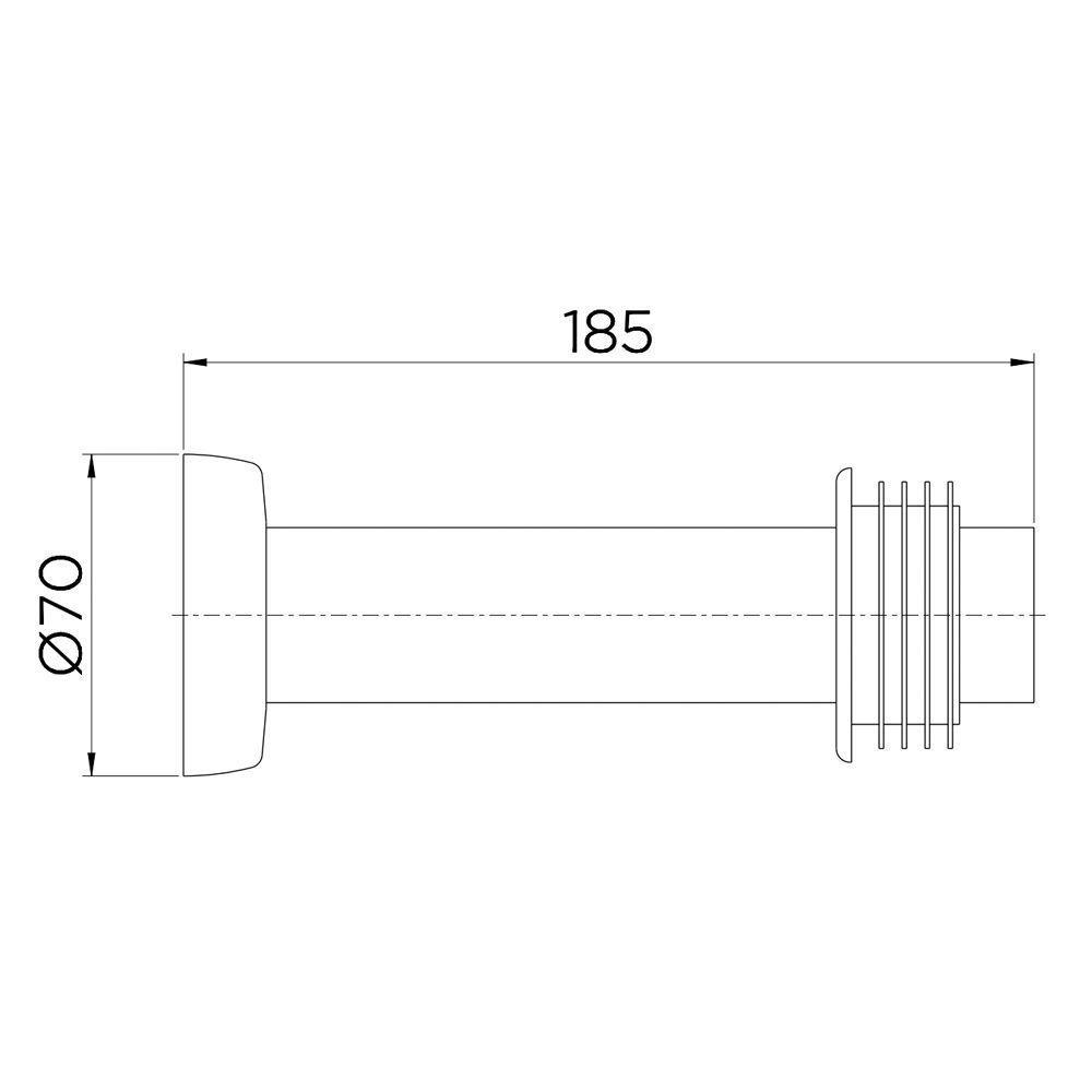 Tubo De Ligação Para Bacia Sanitária Docol Chroma 5892ce 20cm ônix - 2