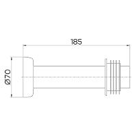 Tubo De Ligação Para Bacia Sanitária Docol Chroma 5892ce 20cm ônix - 2