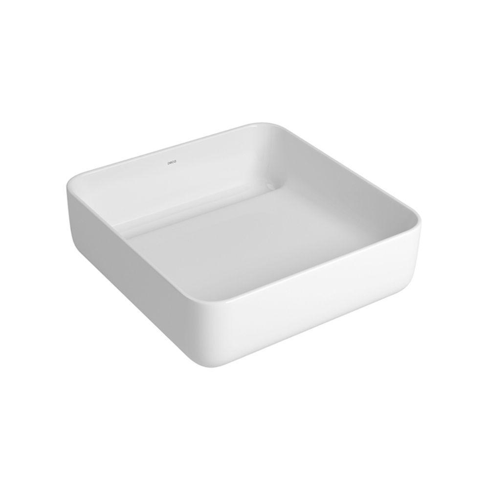 Cuba De Apoio Deca Slim 40x40 L.11040.vo.17 Quadrada Com Válvula Oculta Branca - 1