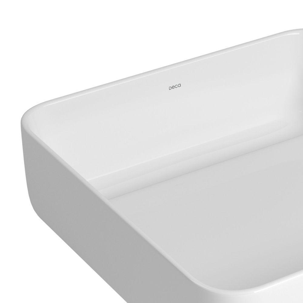 Cuba De Apoio Deca Slim 40x40 L.11040.vo.17 Quadrada Com Válvula Oculta Branca - 2
