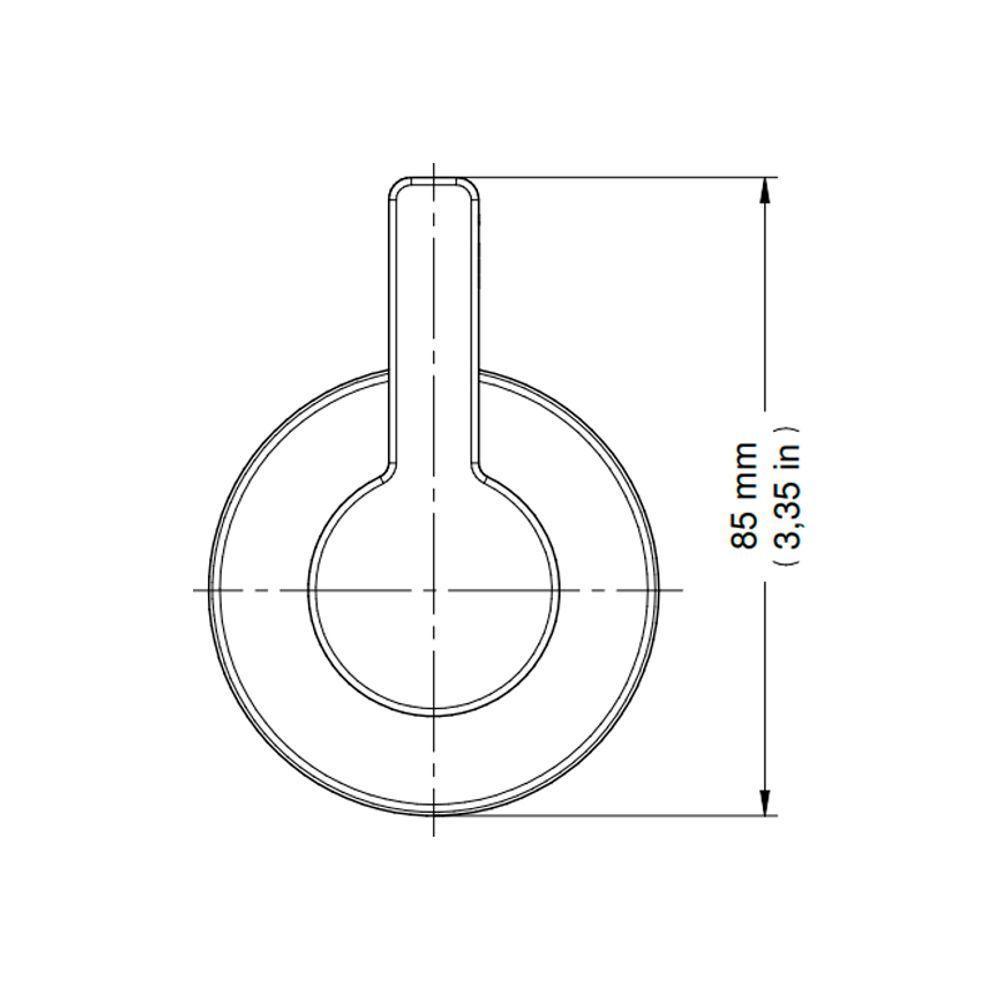 Acabamento Para Registro Docol Chess 665906 Docolbase 1-2", 3-4" E 1" Cromado - 2
