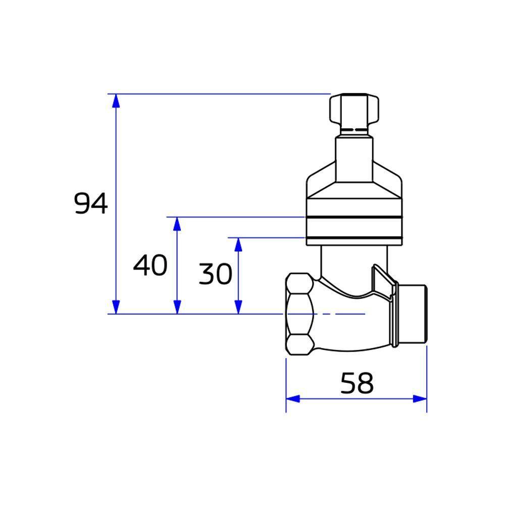 Base Registro De Pressão Deca 4416.202 3-4" Bruto - 2