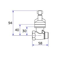 Base Registro De Pressão Deca 4416.202 3-4" Bruto - 2