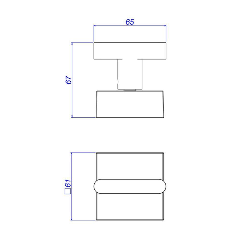 Acabamento Para Registro De Gaveta Deca Soul 4900.bl38.pq.no 1-2", 3-4" E 1" Black Noir - 2