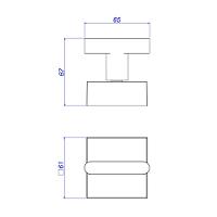 Acabamento Para Registro De Gaveta Deca Soul 4900.bl38.pq.no 1-2", 3-4" E 1" Black Noir - 2
