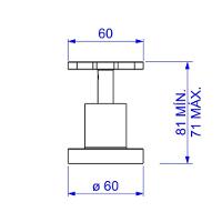 Acabamento Para Registro De Gaveta Deca Disco 4900.c.dsc.pq 1-2", 3-4" E 1" Cromado - 2