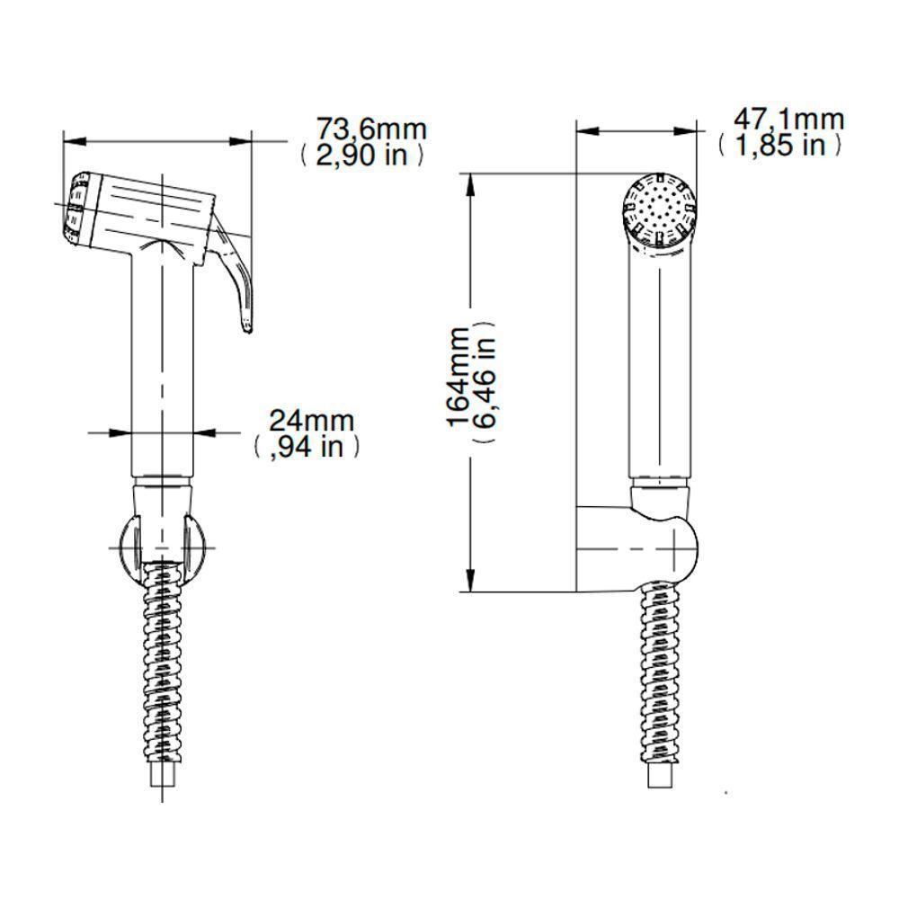 Ducha Higiênica Docol Gali 800806 Com Registro Branca - 2