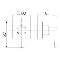 Acabamento Para Registro Docol Stillo 823906 Docolbase 1-2", 3-4" E 1" Cromado - 2