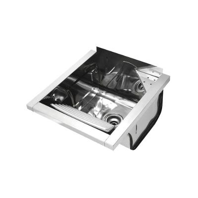 Tanque De Parede Docol Reto 017047ch 44x48 Inox Alto Brilho