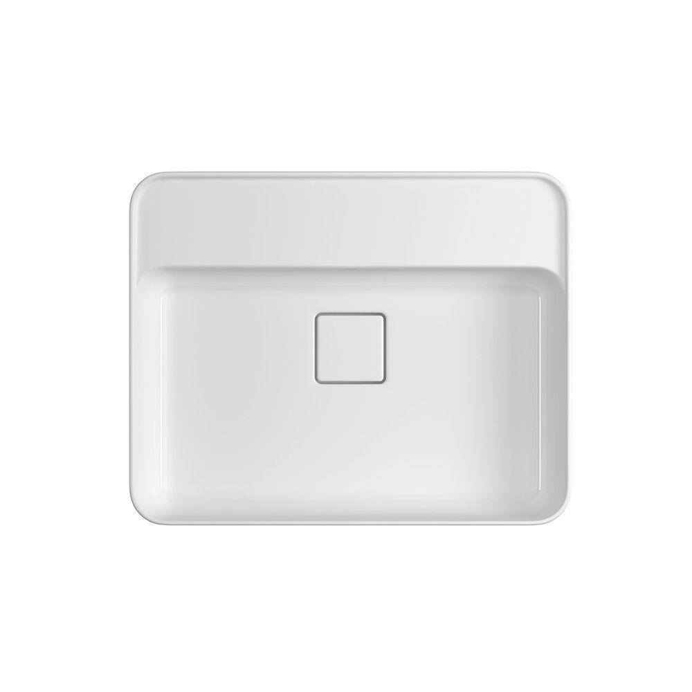 Cuba De Semiencaixe Deca Slim 50x40 L.63050.m.17 Retangular Com Mesa Branca - 3