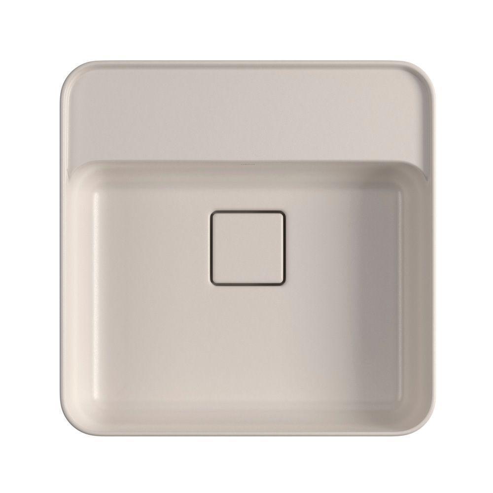 Cuba De Semiencaixe Deca Slim 40x40 L.61040.m.26 Quadrada Com Mesa Barbante - 5