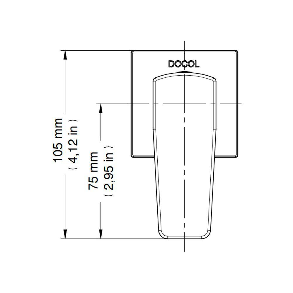 Acabamento Para Registro Docol Lift 804706 Docolbase 1-2", 3-4" A 1" Cromado - 3