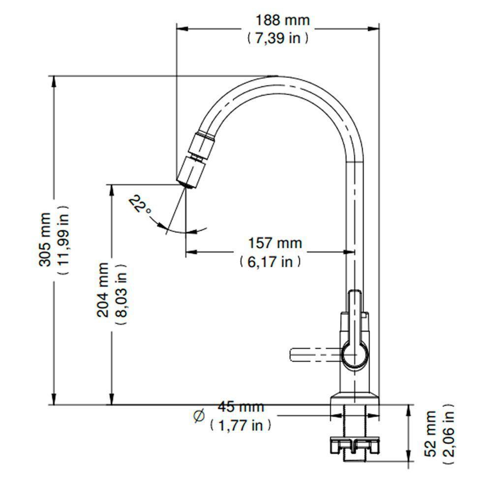 Torneira Docol Gali 801306 De Bancada Cromada - 5