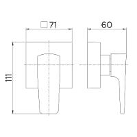 Acabamento Para Registro Docol Lift 8048ce Docolbase 1.1-2" E 1.1-4" ônix - 2