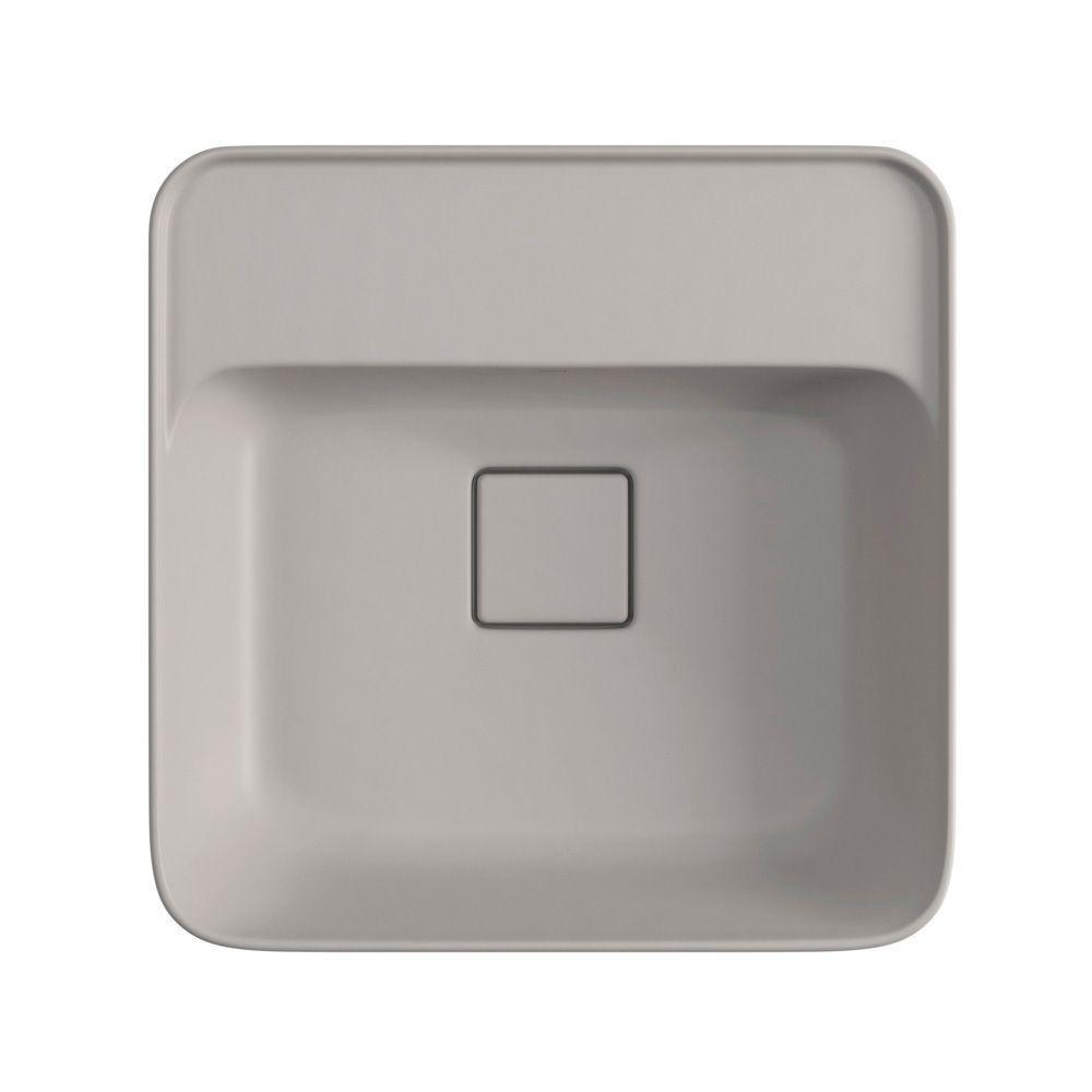 Cuba De Sobrepor Deca Slim 40x40 L.21040.m.85 Quadrada Com Mesa Soft Antracite - 3