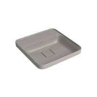 Cuba De Sobrepor Deca Slim 40x40 L.21040.m.85 Quadrada Com Mesa Soft Antracite - 1