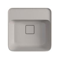 Cuba De Sobrepor Deca Slim 40x40 L.21040.m.85 Quadrada Com Mesa Soft Antracite - 3