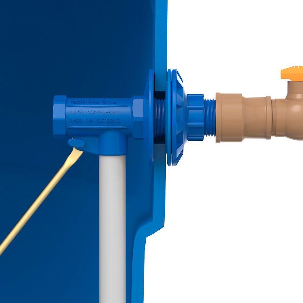 Torneira De Boia Para Caixa D'água 1-2" E 3-4" Blukit - 5